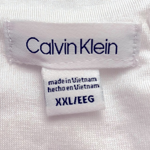 NWT | 449 Calvin Klein| Beautiful Flattering Women's Stretch Textured Shirt Top - Picture 7 of 12